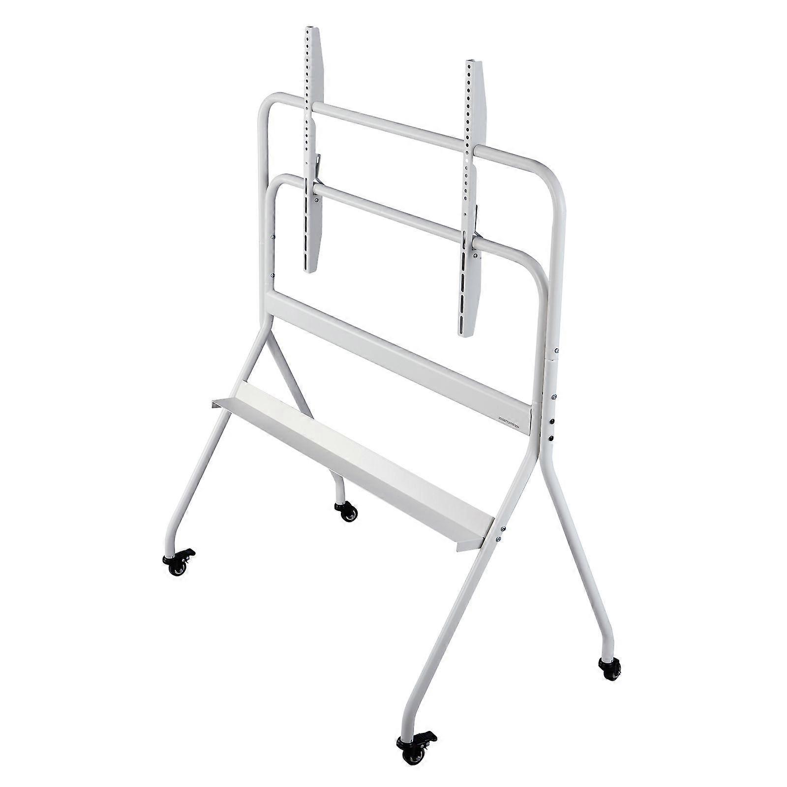 Supporto TV rotante, carrello TV mobile per TV piatte/curve LED/LCD/OLED da 35-100 pollici, supporto per monitor portatile con ruote Contiene fino a 198 libbre