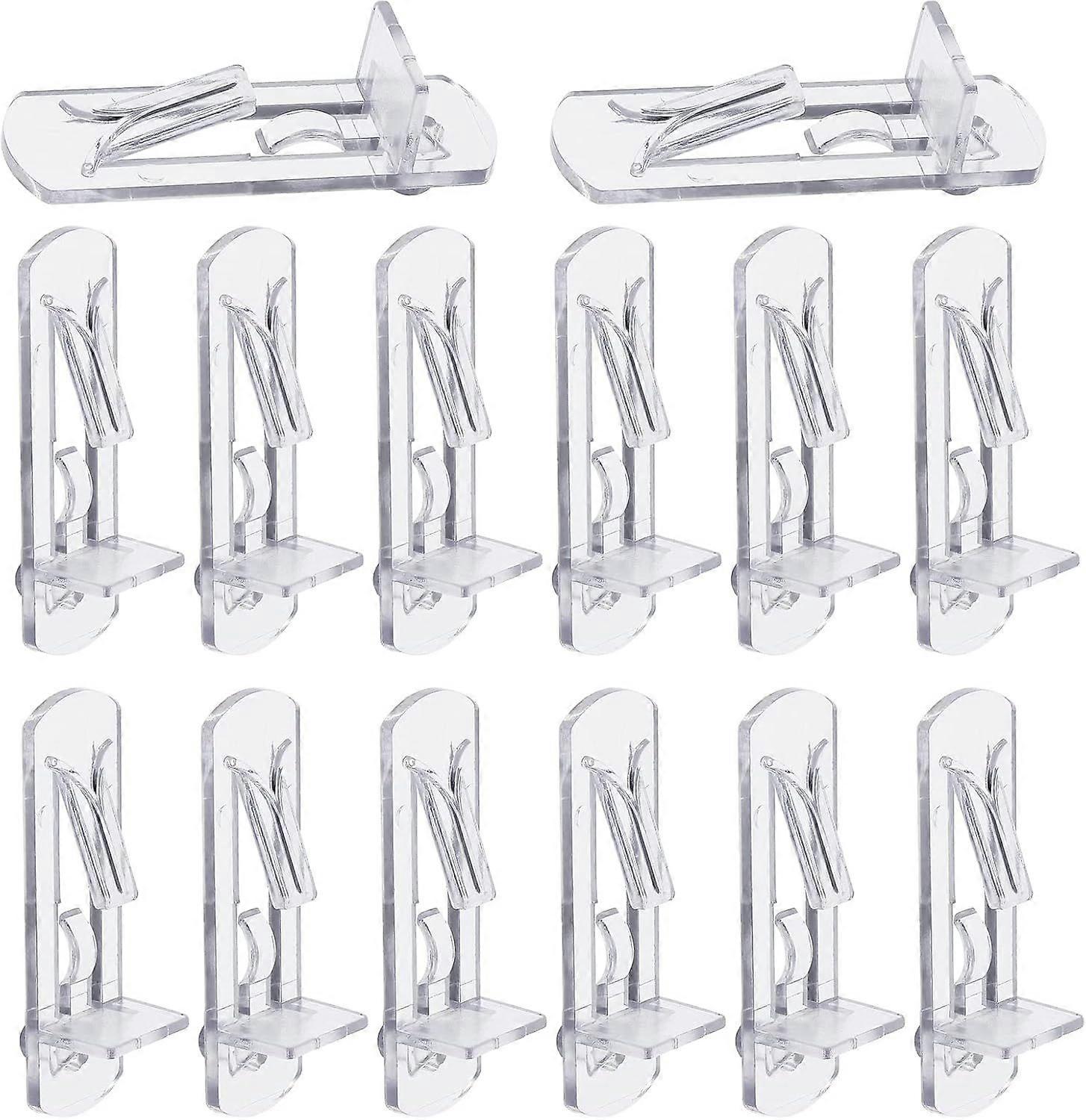 20 Pcs Plastic Locking Shelf Pins 5mm, 3/4 Clear Plastic Locking Shelf Support
