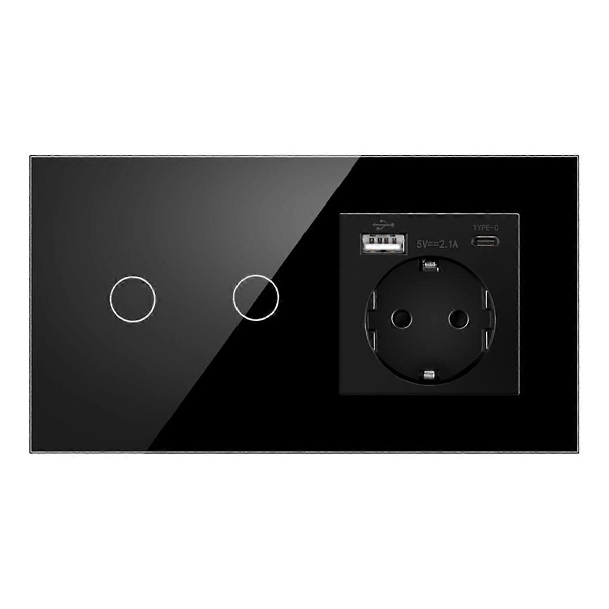 16A Wall Power Socket Touch Sensor Switch Europe Russia B EU Plug