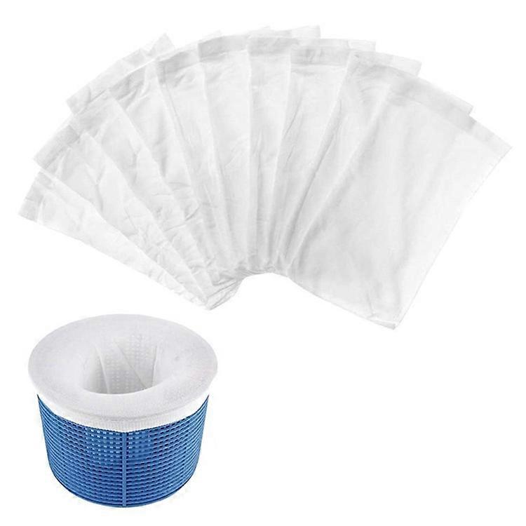 10Pcs Pool Skimmer Socks Nylon Filter Net Debris Bag Basket Liner for Swimming Pool