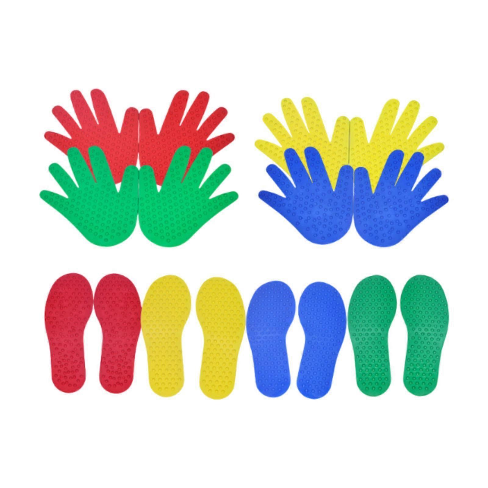 Halı İşaretleyicileri Çocuklar El Ayak İzi Masajı Çocuklar İçin Kaymaz Dokunsal