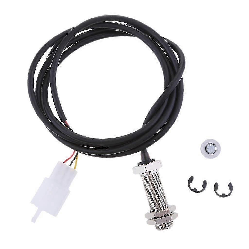 Digital Speedometer Odometer Tachometer Sensor Cable & Magnet ATV Motorcycle