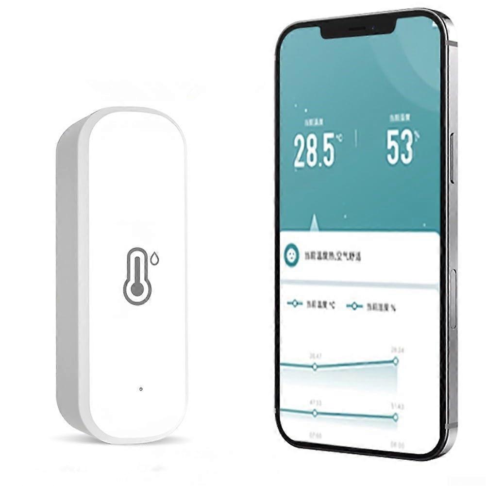 Smart WiFi Thermometer Hygrometer, Wifi/Zigbee Sensor with App, Tuya for Baby Room, Greenhouse, Garage