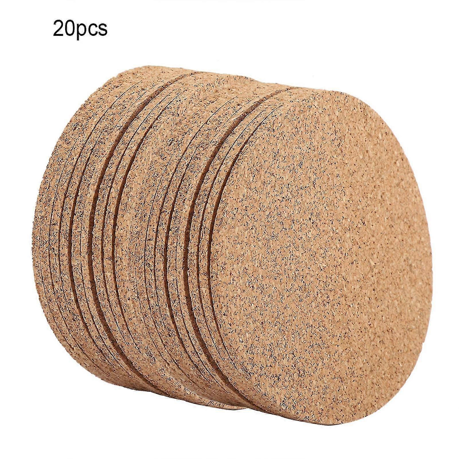 20pcs Wooden Drink Coasters for Tea & Coffee, Home Decor Tableware