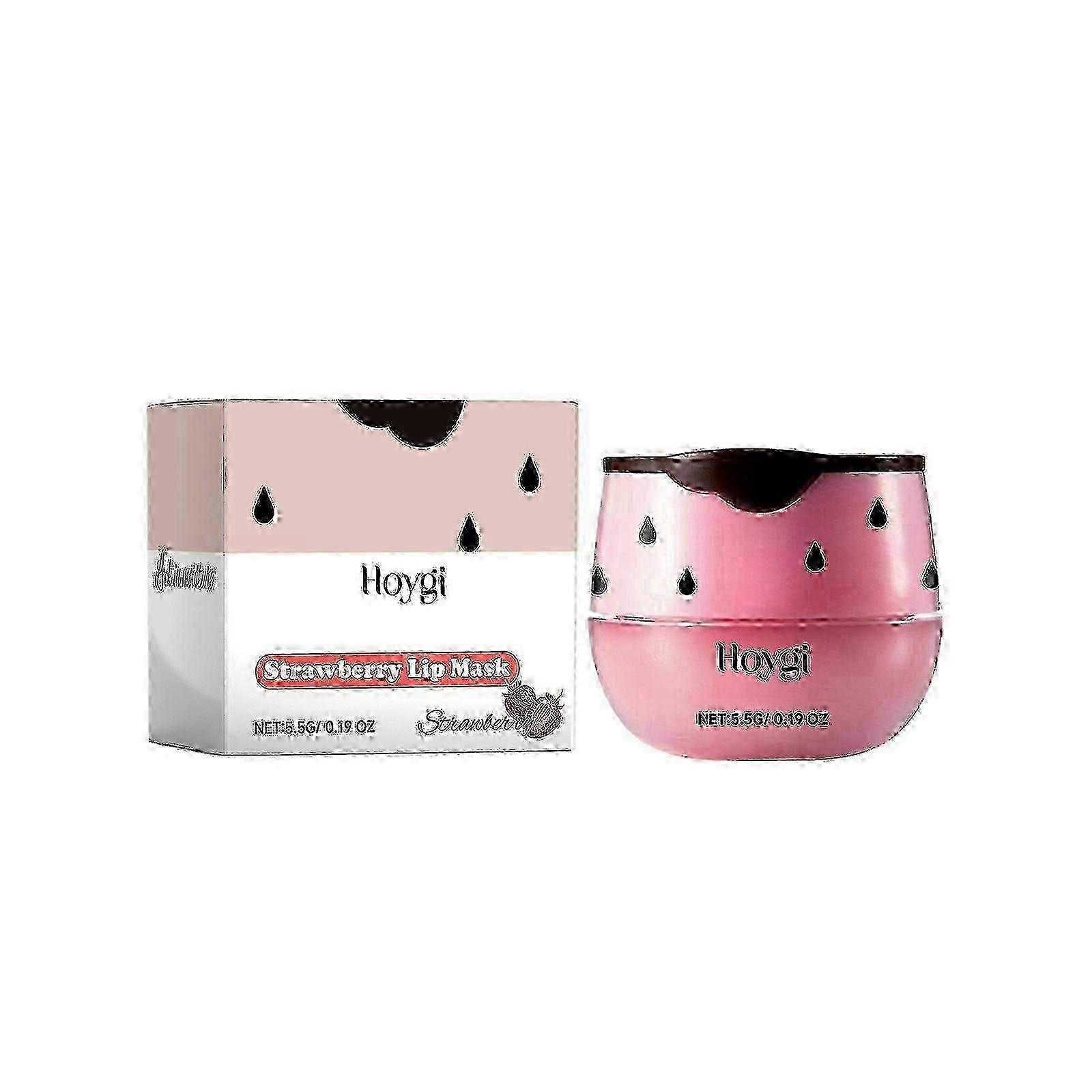 Strawberry Lip Mask, Lighten Lip Lines And Gently Moisturize Lips, Remove Dead Skin And Moisturize Lips