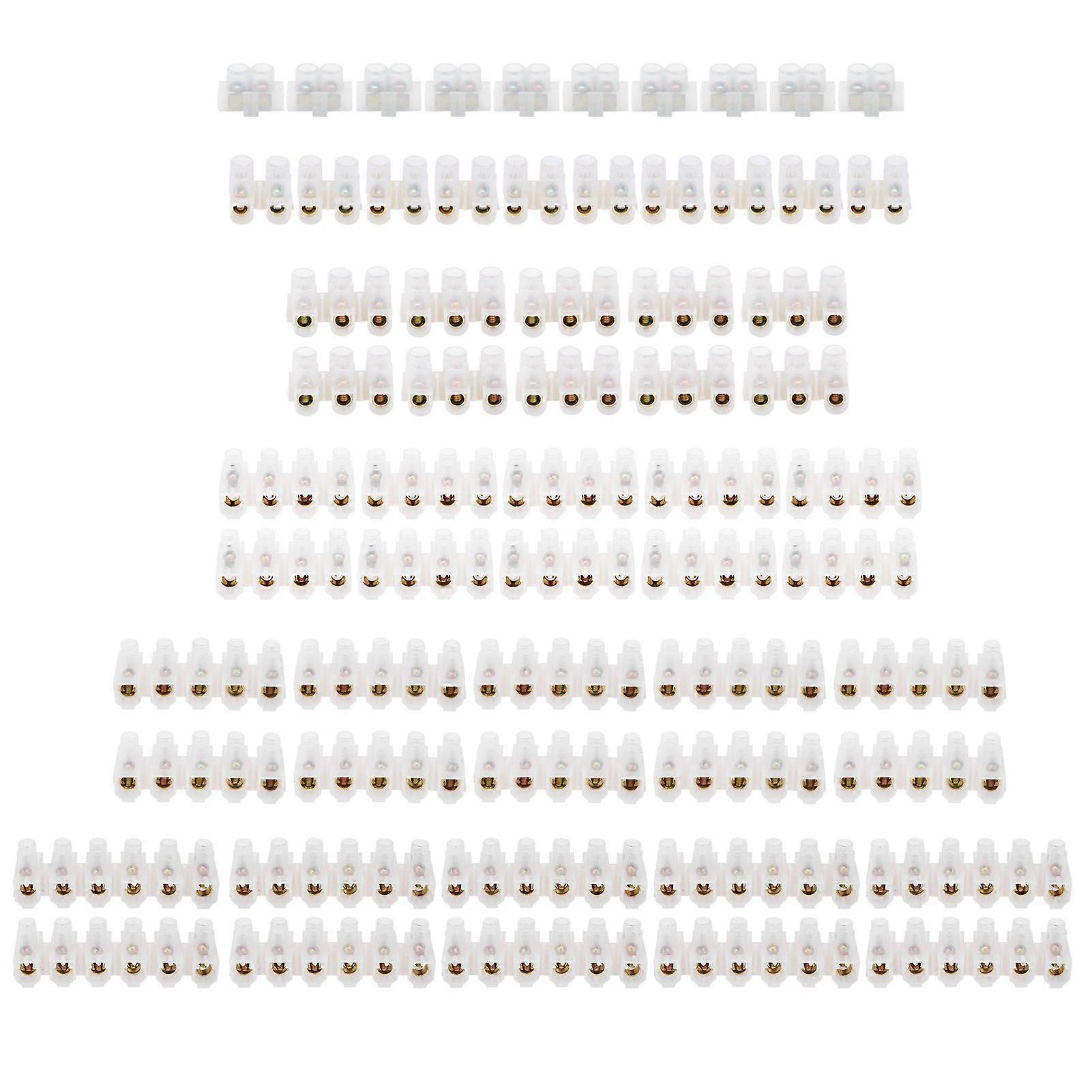High quality  60pcs set 60A through terminal block terminal block flame retardant terminal