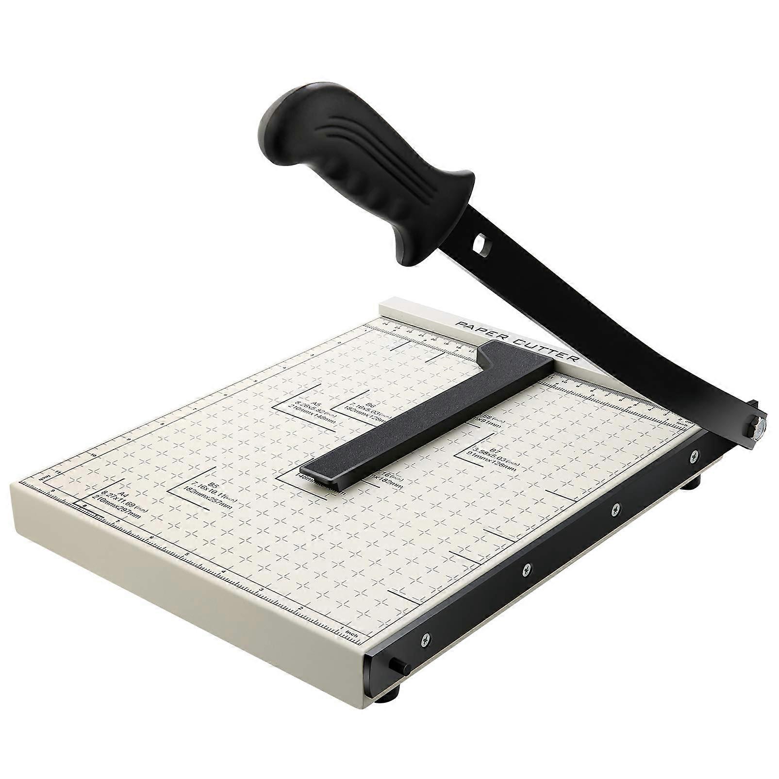 A4 Paper Cutter Professional Lever Rotary Cutting Machine 47 cm Cutting Length 32 x 25 x 3 cm White