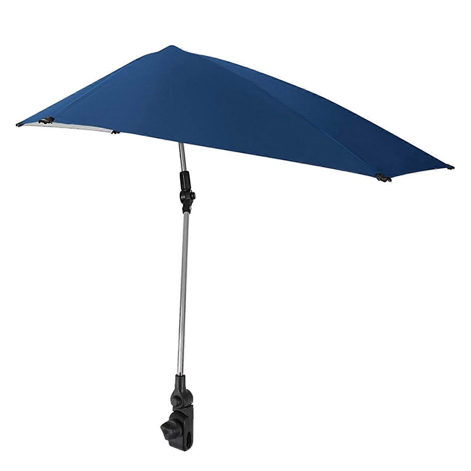 Fishing Umbrella Adjustable Fishing Umbrella ClampOn Umbrella MultiFunctional Umbrella for Beach Blue