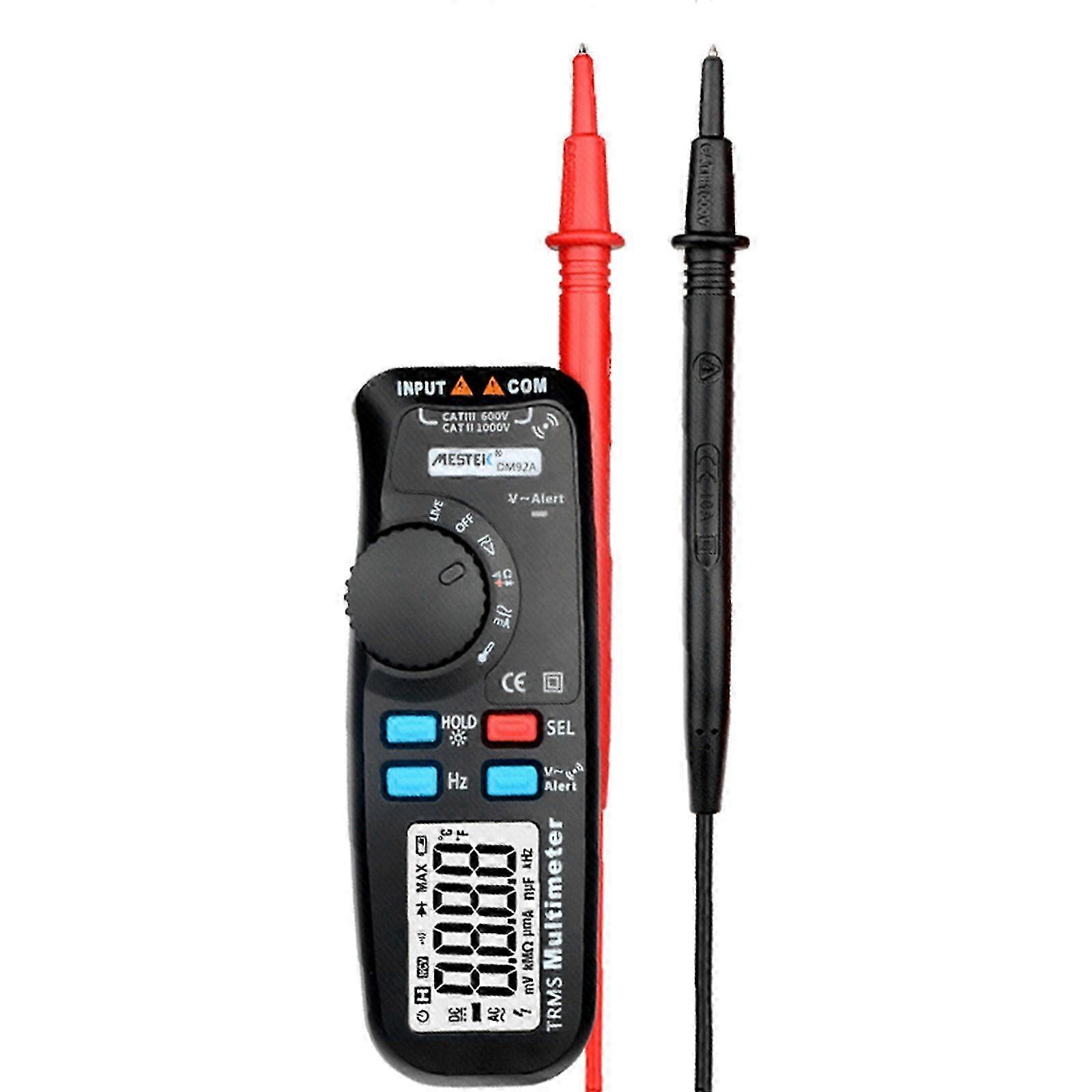 Digitales Multimeter mit automatischer Bereichswahl und LCD-Display mit Hintergrundbeleuchtung für Messgeräte zu Hause