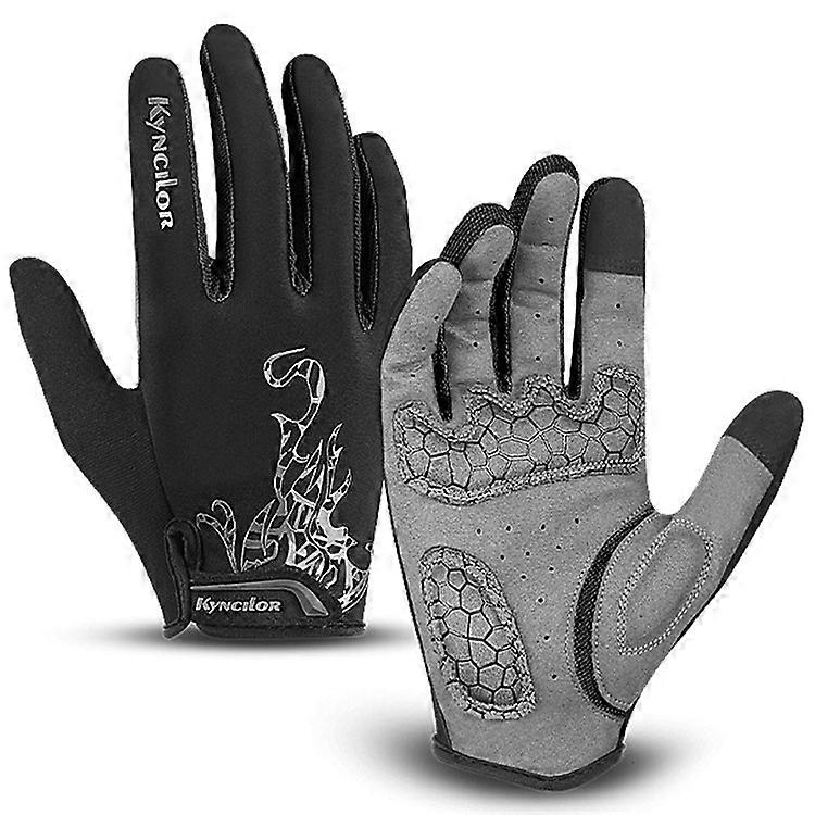 KYNCILOR A0026 1 Pair Breathable Cycling Gloves Shock-Absorbed Gym Hand Gloves with Touch Screen Function