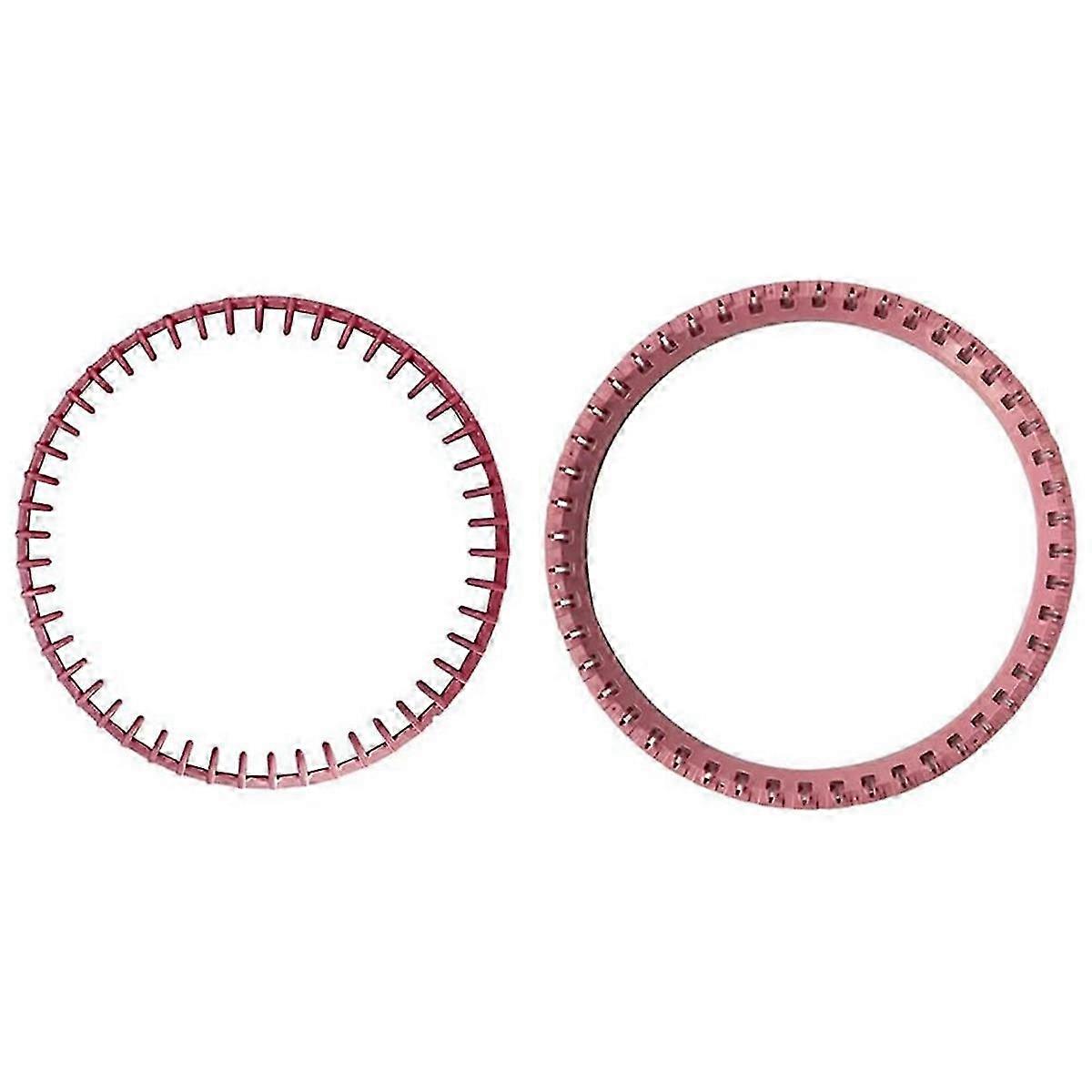 2Pcs Pink Needle Sleeve Circle Replacement for 48 Needle Knitting Machine Accessories Top Ring