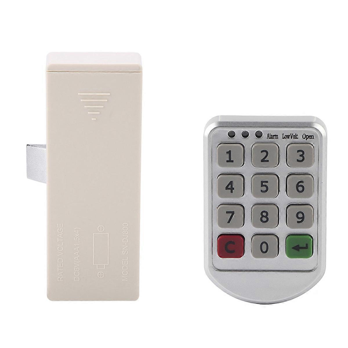 ABS Plastic Panel Digital Electronic Intelligent Password Keypad Number Cabinet Door Lock Digital C
