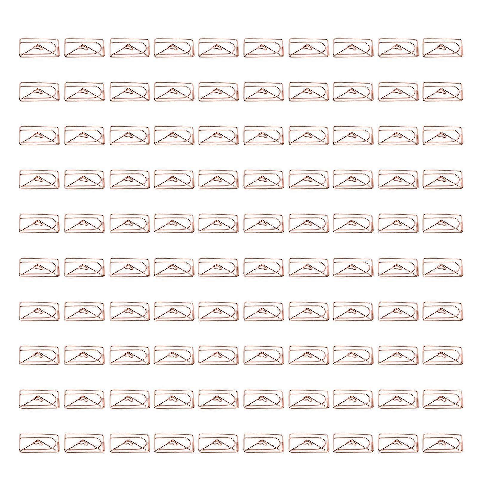 2025 Latest Model  100PCS Paper Clips Portable Mini Cute Shape Electroplated