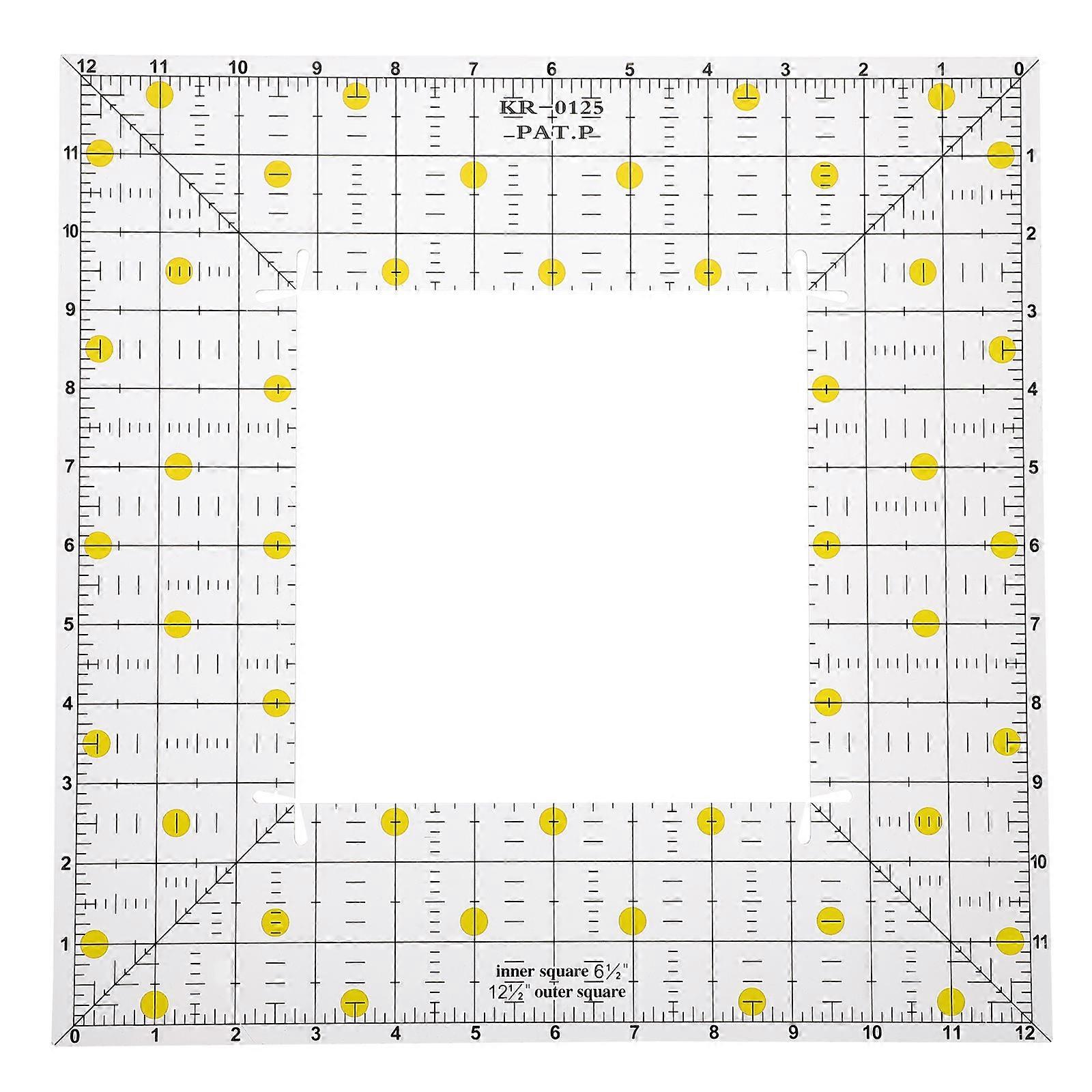 1Pc Square Shape Sewing Ruler Clothing Patchwork Ruler Sewing Cutting Ruler