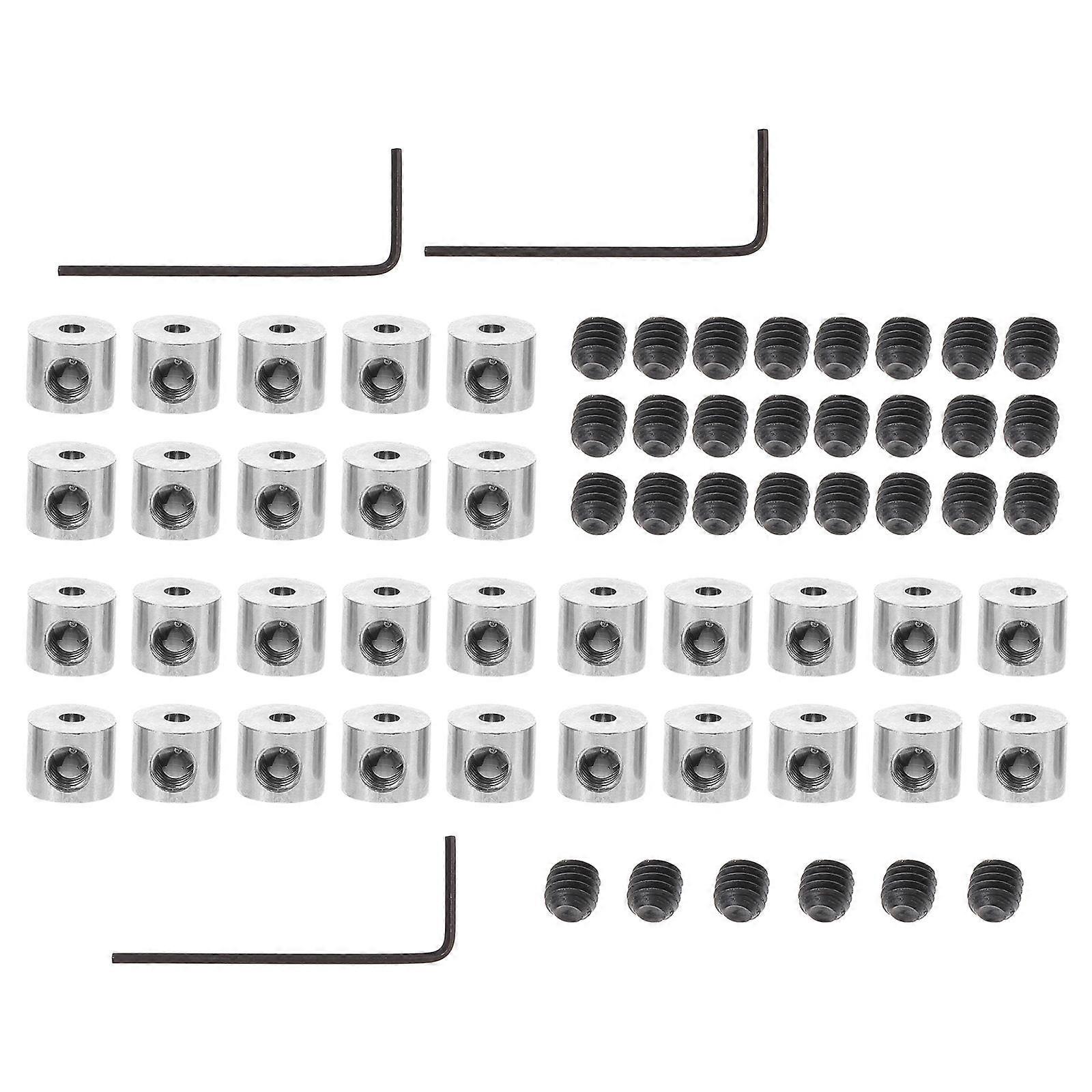 3 Sets Durable Metal Wrench Cap Splitter Nozzle Interface Accessories with Locking Clasp for Industrial, Shop and Home Use – Includes Nuts, Screws