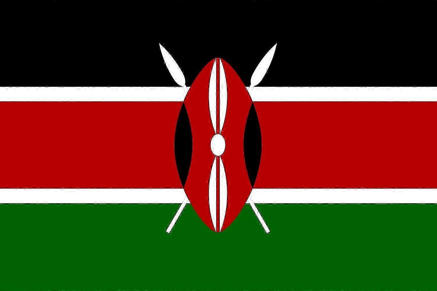 Kenya National Flag for Decorative Use and Collectors, Perfect for Events and Celebrations, Quality Fabric with Vivid Colors