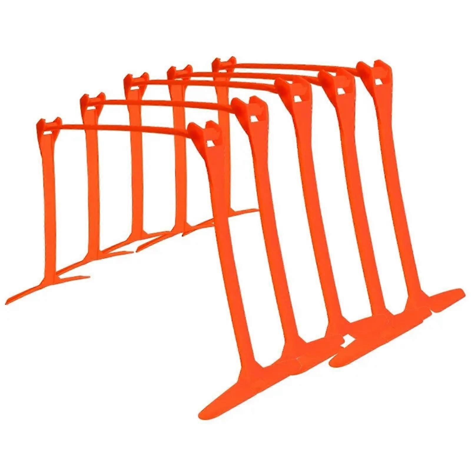 Training Hurdles 5PCS Collapsible Football Speed Bouncing Training (Tangerine)