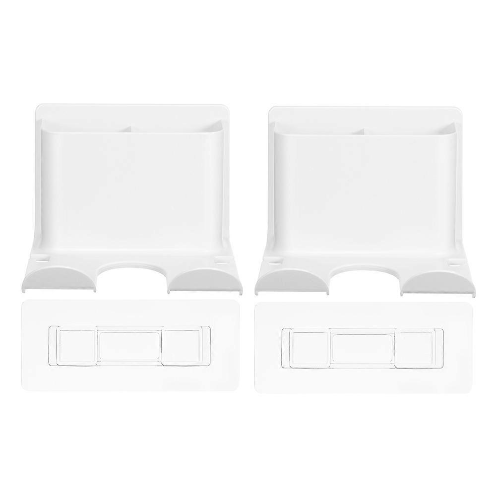 Adhesive Hair Dryer Holder Space Saving Wall Mounted No Drill Bathroom Restroom 14.00X14.00X10.00CM 2Pack