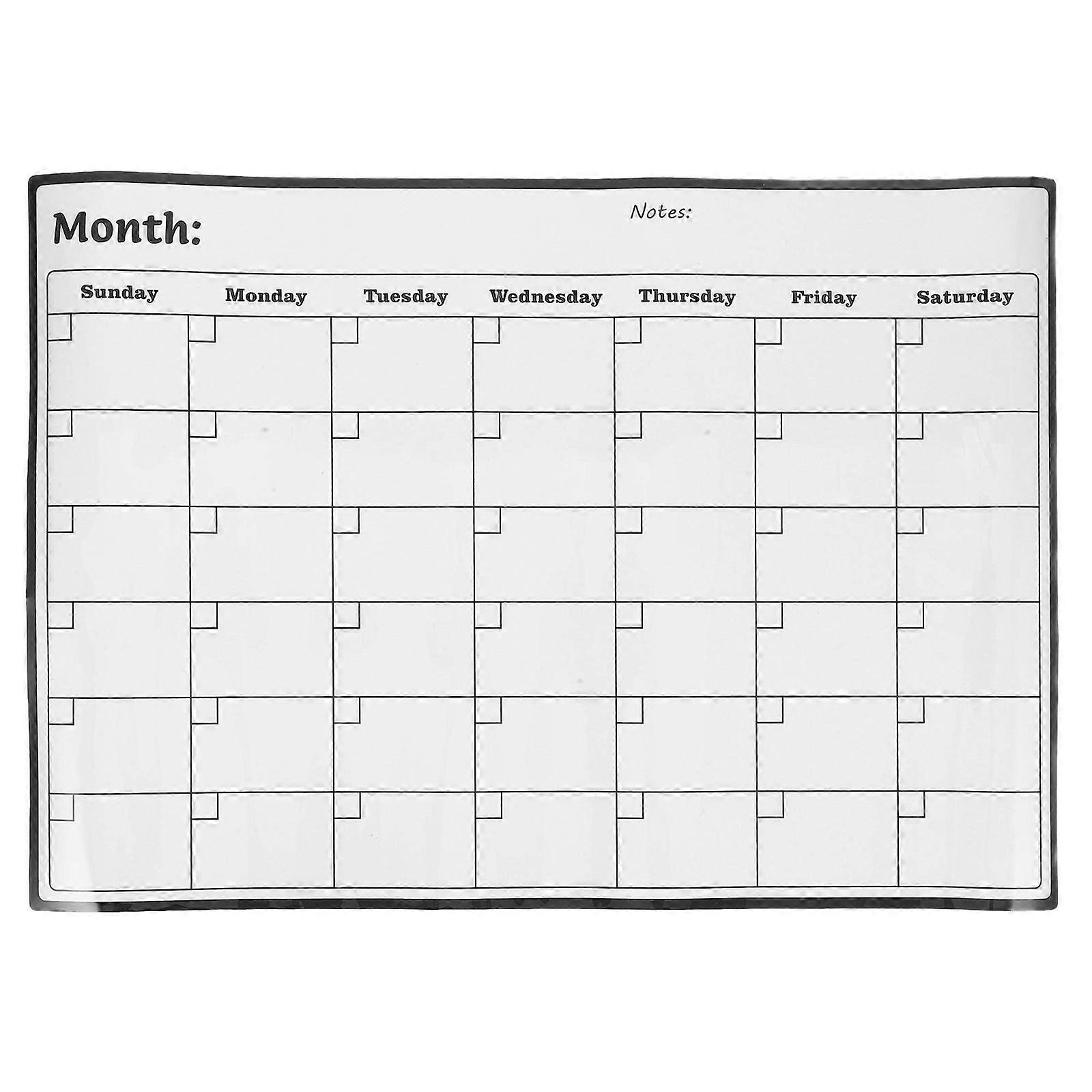 Weekly Planner For Fridge Magnetic Attachment Erasable A3 Size White For 1Pack