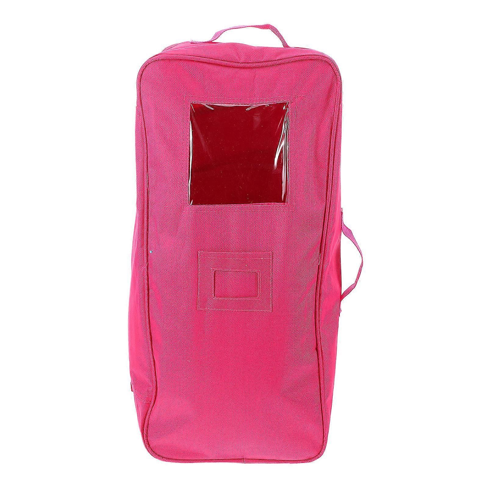 Toy Storage Bag Doll Travel Case Portable Pink 49.00X22.00X13.00CM Rectangular Handle Design For Dolls 1Set