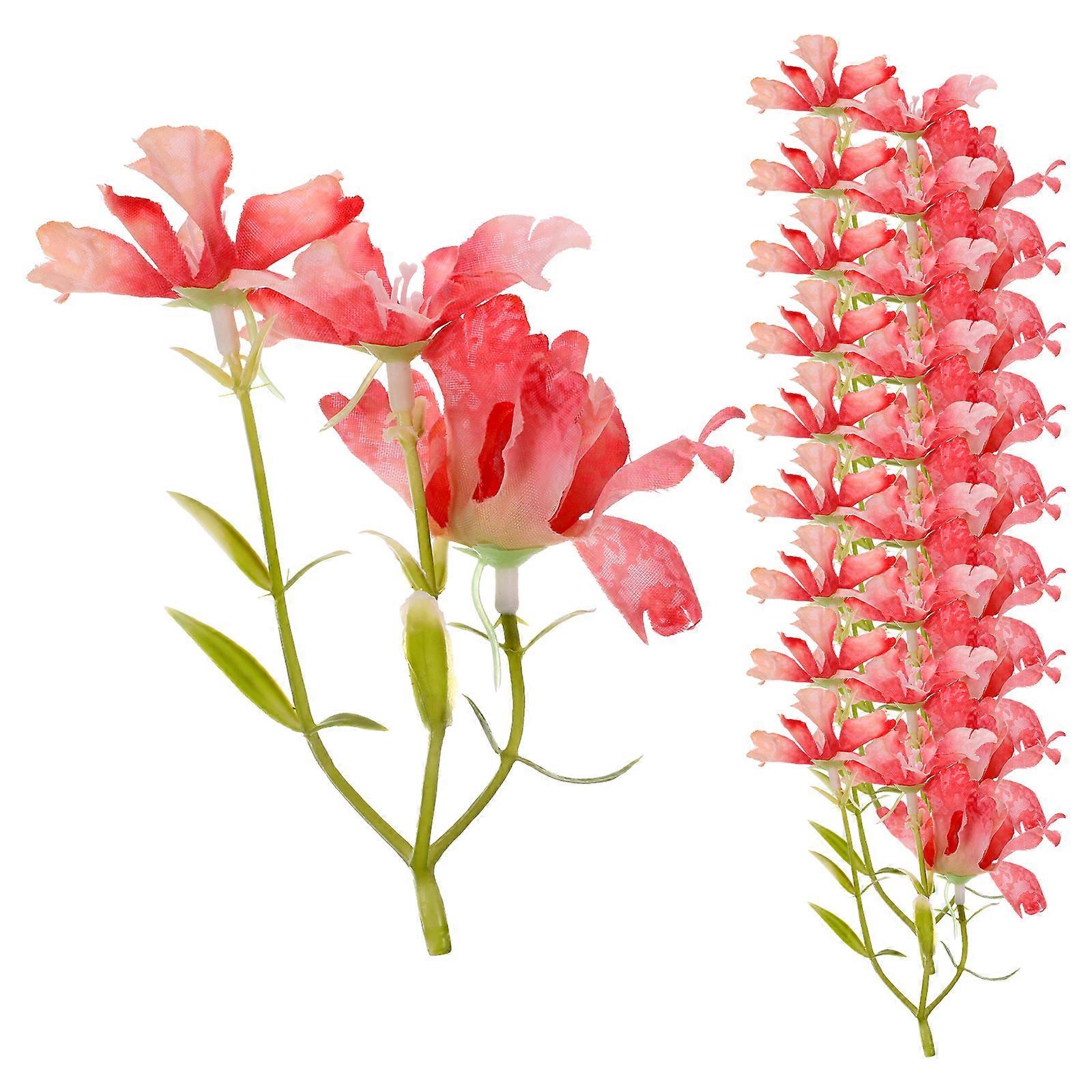 Artificial Small Flowers Silk Cloth Non-Fading Wedding Decor Dining Table Centerpiece 10Pcs