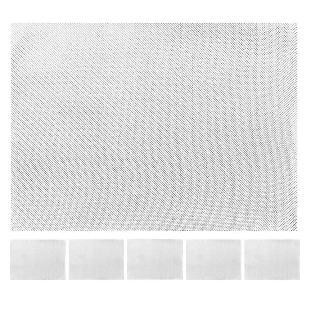 Repair Tape Wire Mesh Fabric For Bumper Repairs Light Grey 6Pcs Crack Fixing
