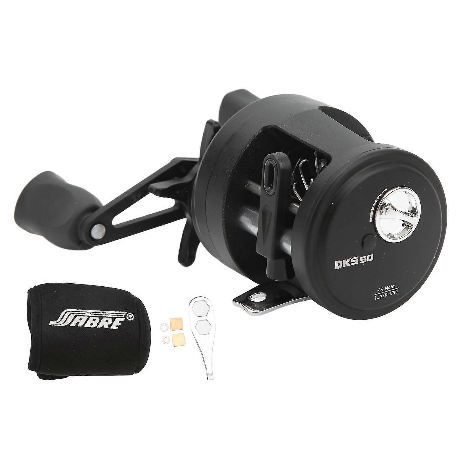 DKS Water Drop Spinning Fishing Reel, Long Range Spinning Fishing Reel, for Micro Objects, DKS50, Right Hand