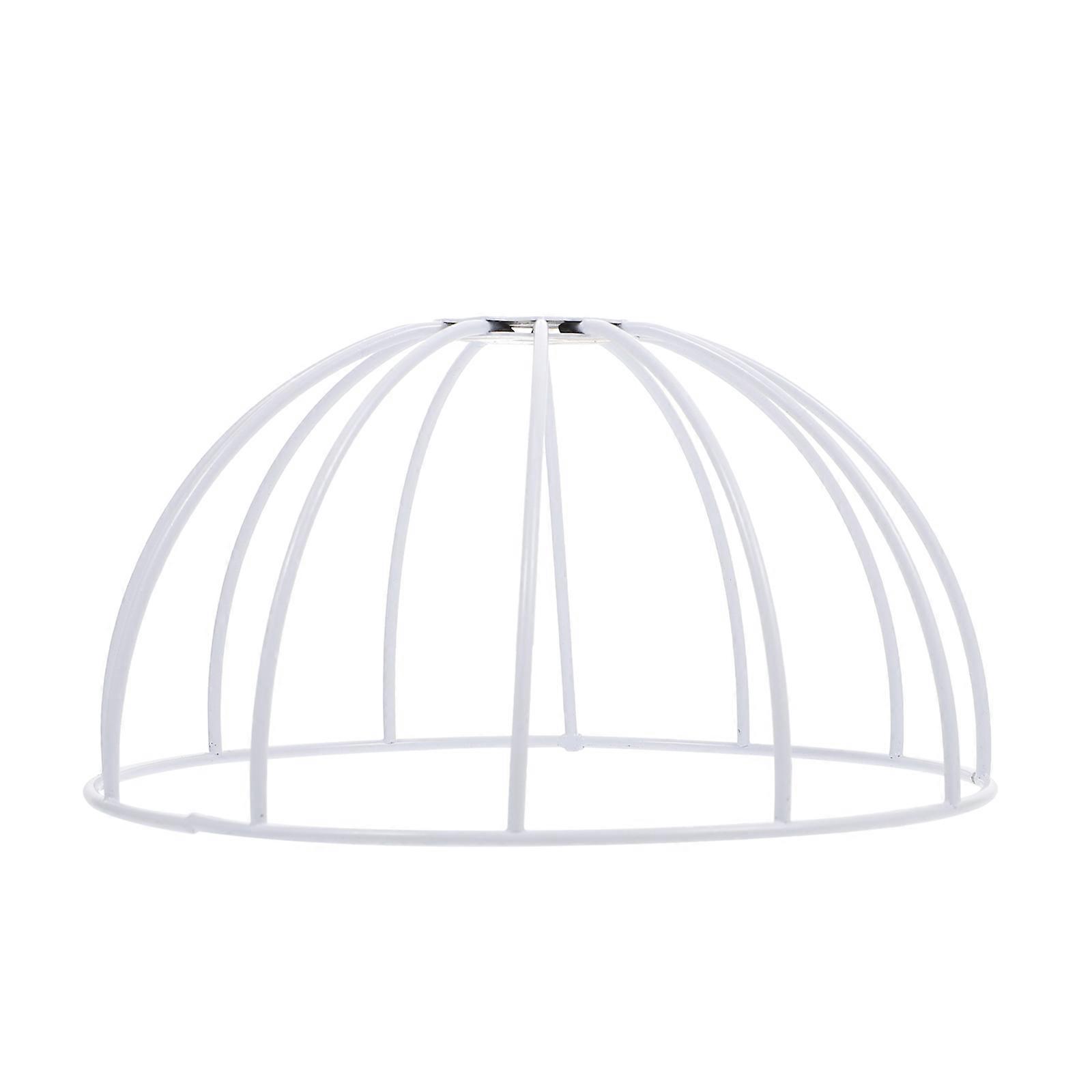 White Iron DIY Lampshade Frame for Table and Ceiling Lamps with Smooth Surface 1 Piece