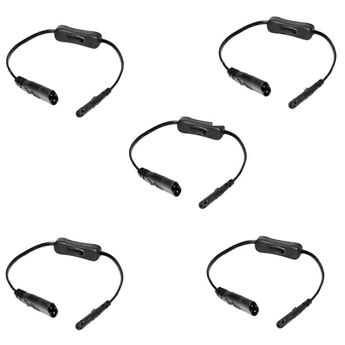 5X Power Extension Cord, Iec320 C7 to C8 Power Adapter Extension Cord with Switch Control with "8" I