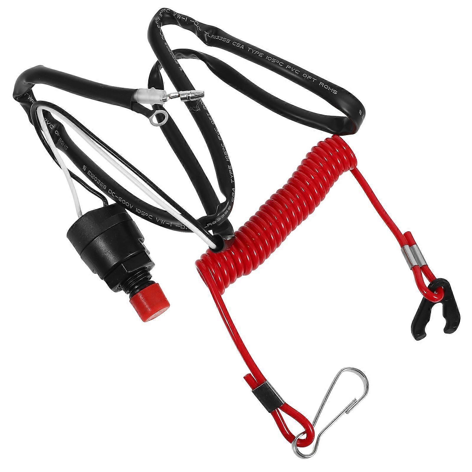 1 Set Boat Engine Start Push Button Boat Engine Lanyard Marine Engine Start Switch