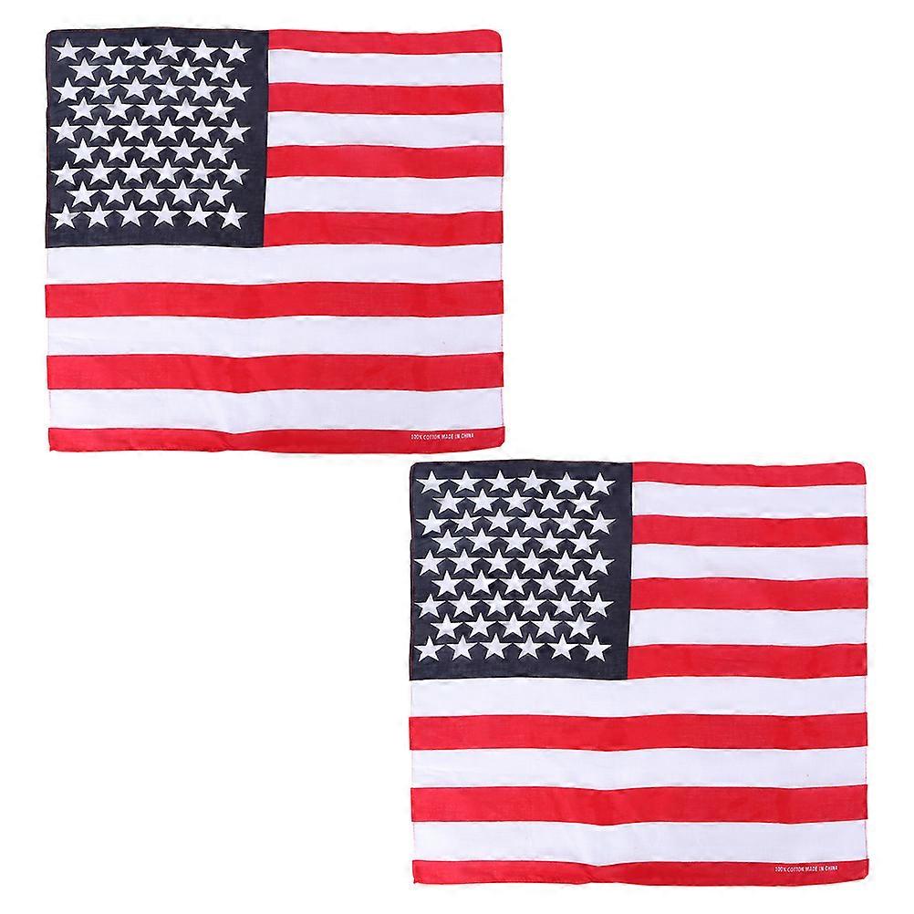 باندانا وشاح مربع وطني للنساء تصميم السفر 21.61X21.61 بوصة متعدد الألوان 2 قطعة