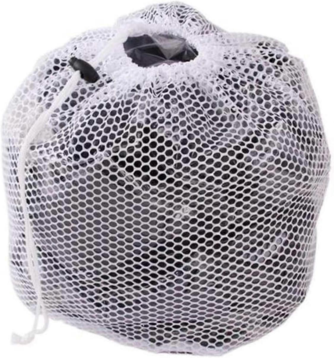 Premium Thick Mesh Laundry Bag - Heavy Duty White Mesh with Drawstring. (Large, 60 x 80 cm)