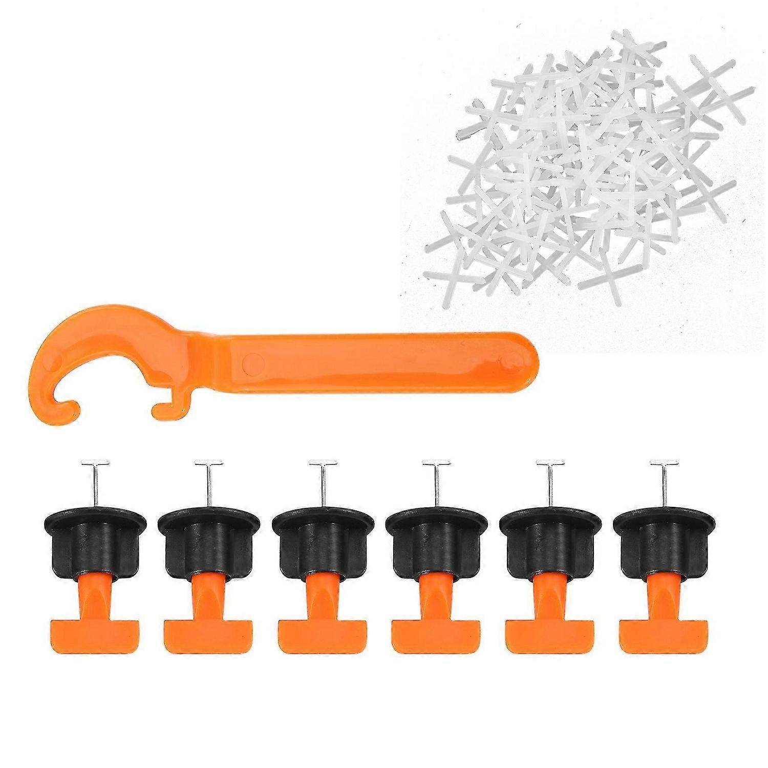 151 Pcs Flat Ceramic Level Wedges Tile Spacers Reusable Flooring Wall Tile Leveling System Leveler L