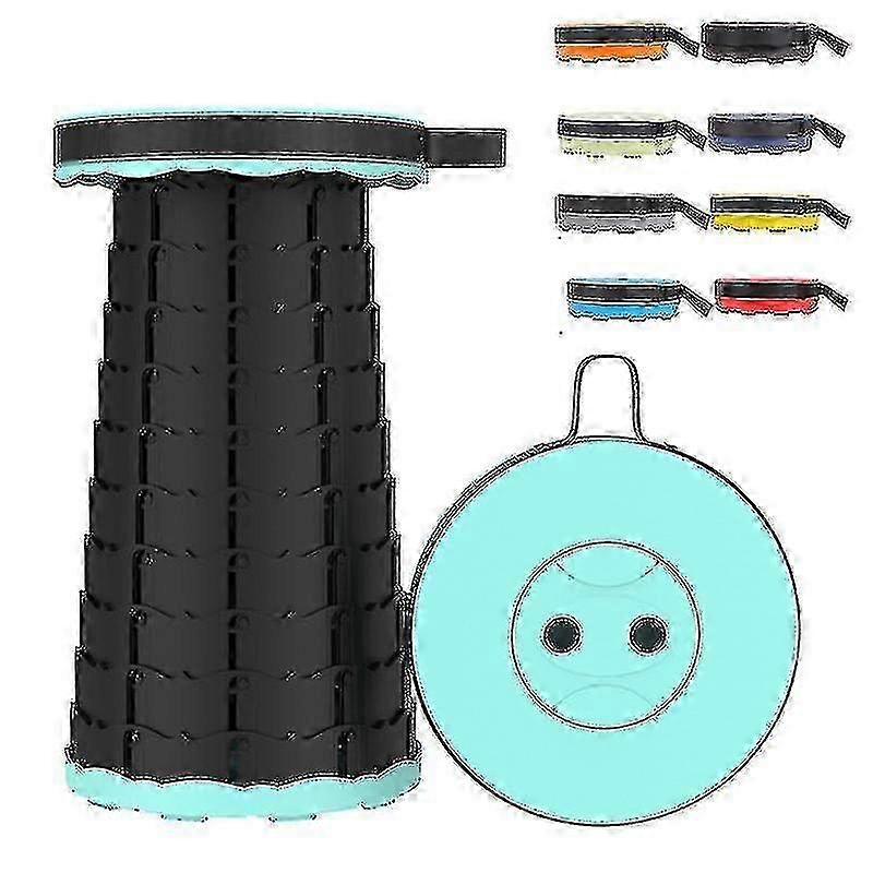 Bärbar hopfällbar pall infällbar pop up utomhus resor camp fiske stol - sjögrön