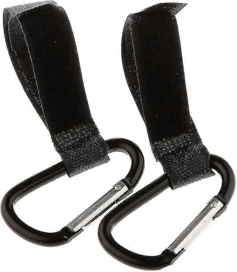 Stroller Hook Clip Accessories (Black, 2pcs)