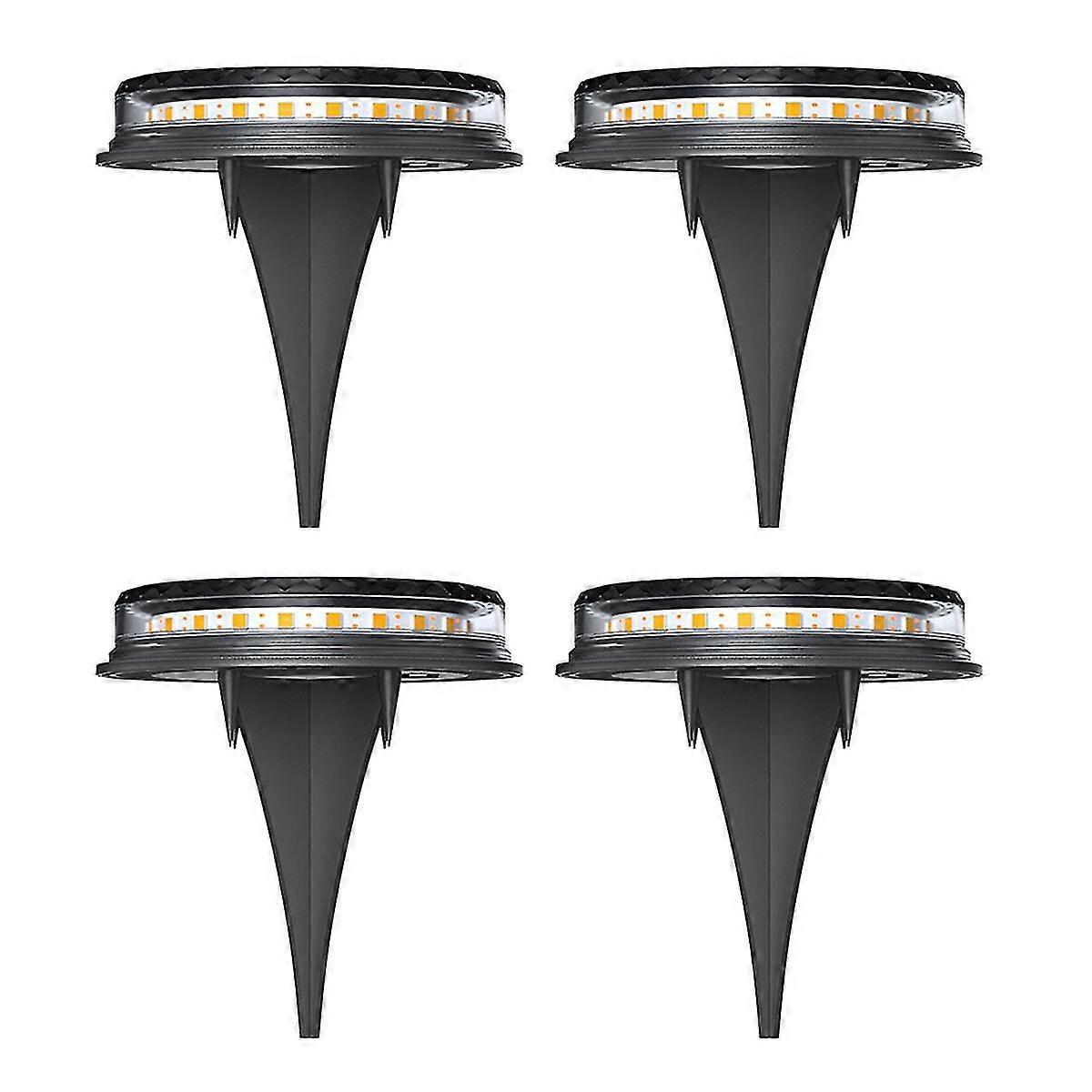 Waterproof LED Solar Ground Lights for Outdoor Garden, Lawn, Decking, and Pathways