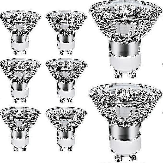 Pacote com 8 Lâmpadas Halógenas Gu10 700 Lumens 220v - 240v 50w 2700k Quente