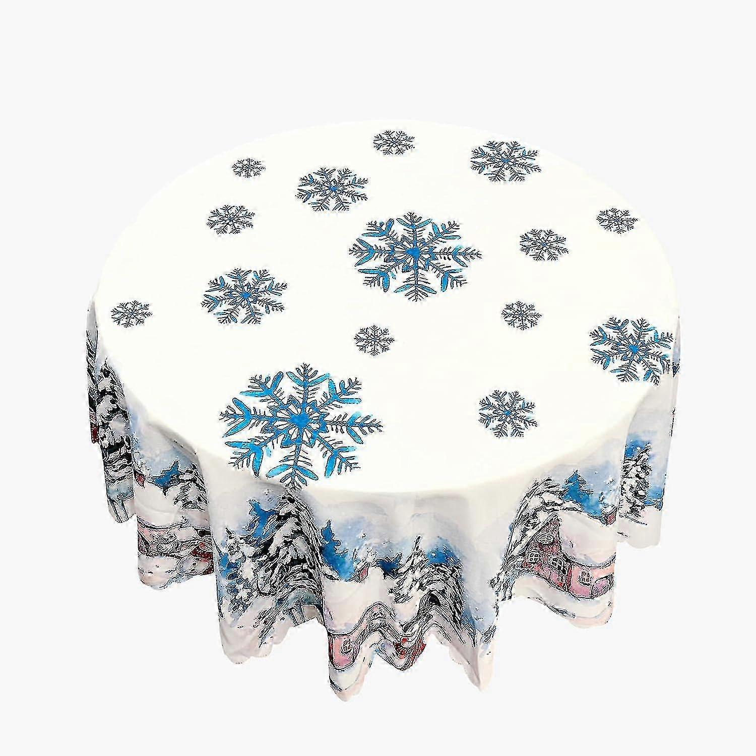 Christmas Round Washable Tablecloth [JKW]