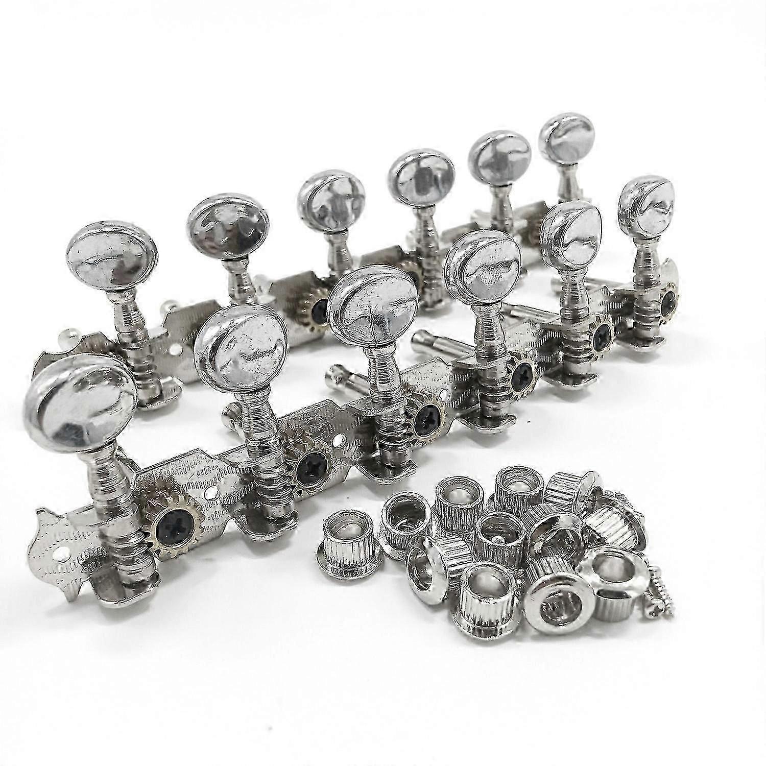 6L 6R Tuning Pegs Machine Heads for 12 String Acoustic Guitar Accessory