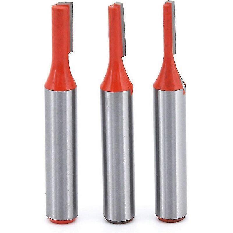 3pcs 8mm Metric Straight Router Bits, Simple Straight Flute Wood Cutting Tools for Various Applications