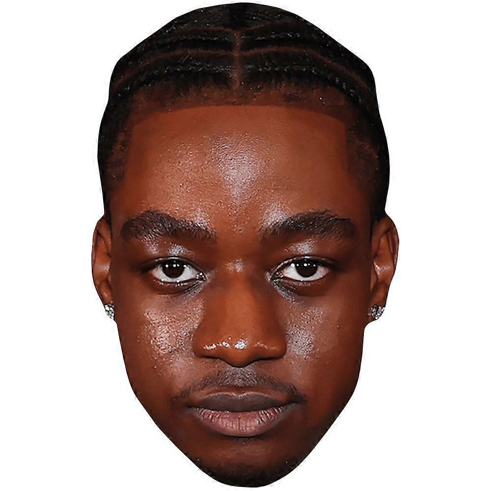 Ayo Solanke (Stubble) Celebrity Mask, Flat Card Face