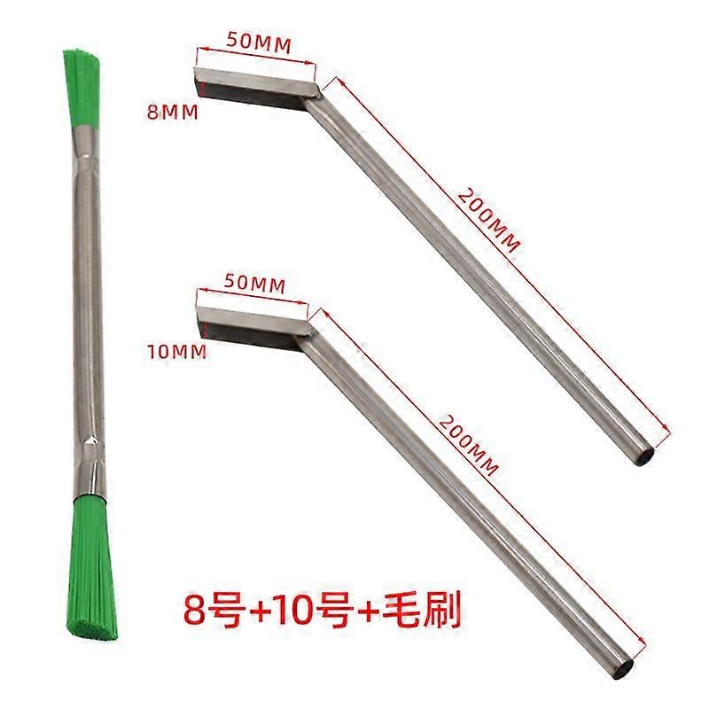 1 Set Elevator Cleaning Tools: Efficient Nylon Brush For Gap And Groove Maintenance Multipurpose Scraper For Elevator Trash Removal