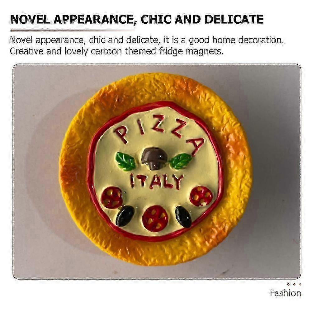 1 Set Cartoon Design Simulated Food Refrigerator Magnet for Creative Use