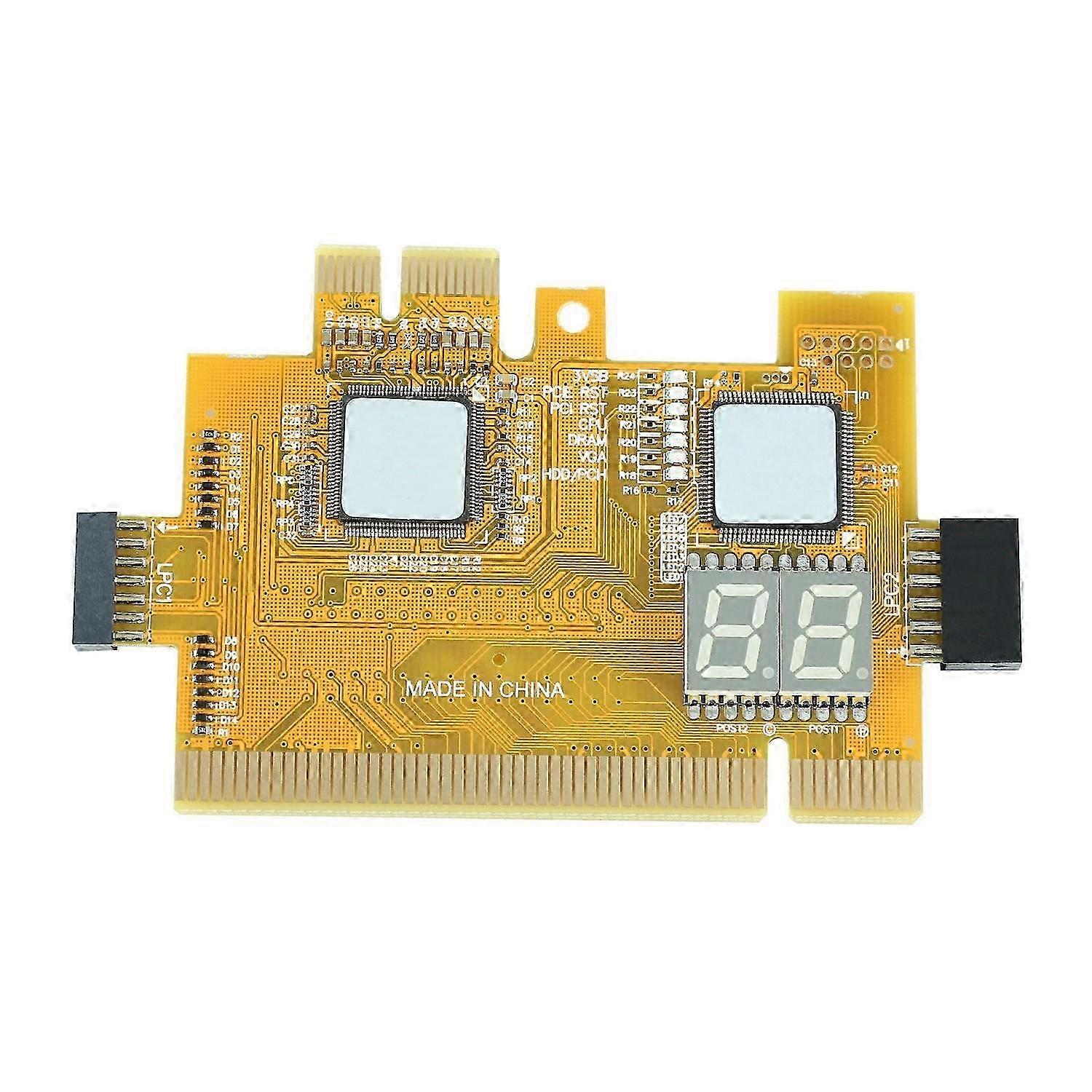 Multi Use Diagnostic Tool PCI-E LPC Card for Laptop and Desktop Testing with Post LED Indicator