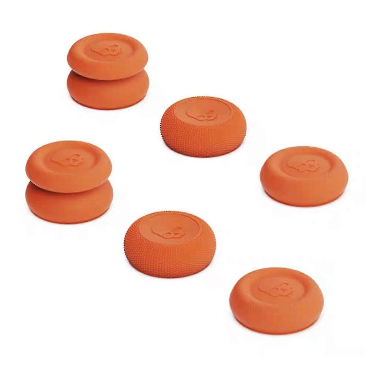 Thumb Grip Set Joystick Thumbstick Cover for Compatible Controllers Non-Slip Orange
