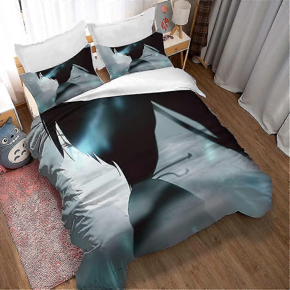 Conjunto de cama reversível para adolescente com capa de edredom e 2 fronhas, adequado para uma marca