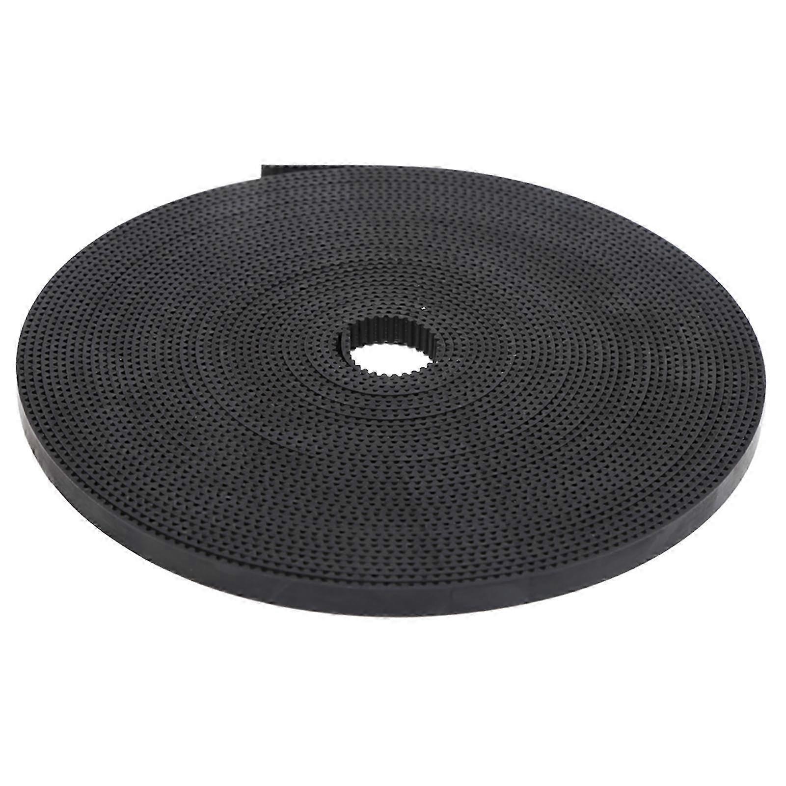 6mm PU Timing Belt with Steel Core Synchronous Belts for Industrial Use - Black 10m / 32.8ft