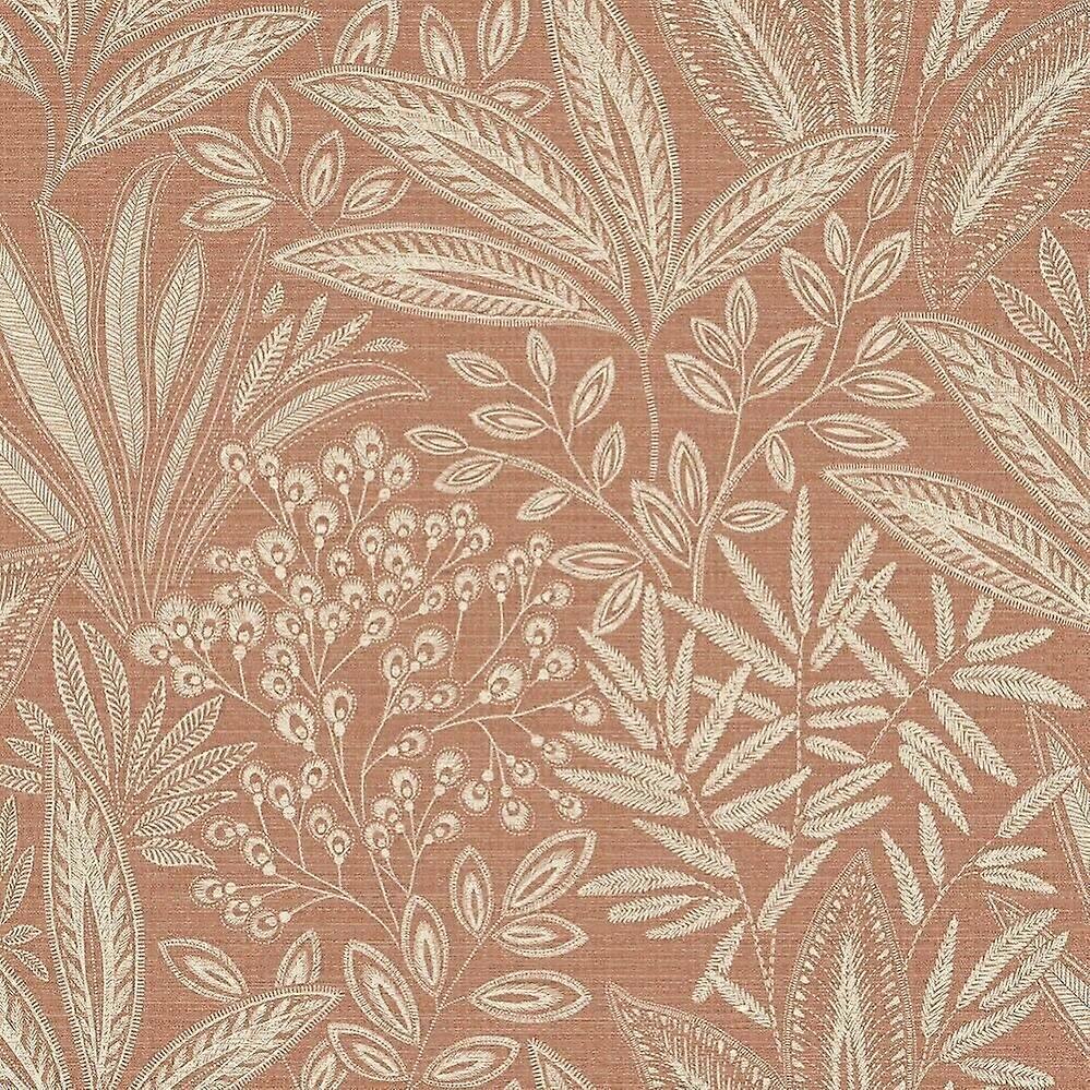 Crown Sahara Leaf Clay Wallpaper 52cm x10.05m