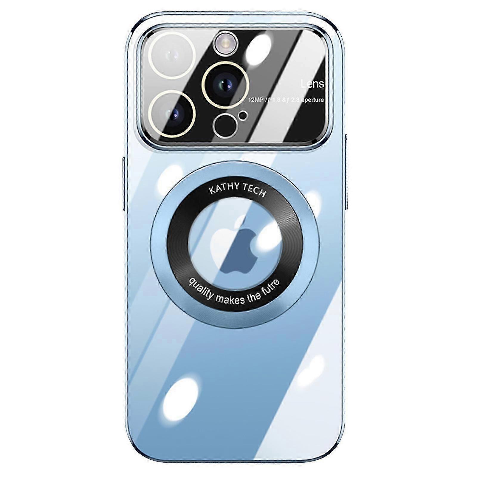 iPhone 15 Pro Max / 15 Ultra Kılıf için Manyetik Şeffaf, Tam Kamera Lens Koruyucu 15 Pro Max için Sararma Önleyici Çizilmez Kapak Kılıfı