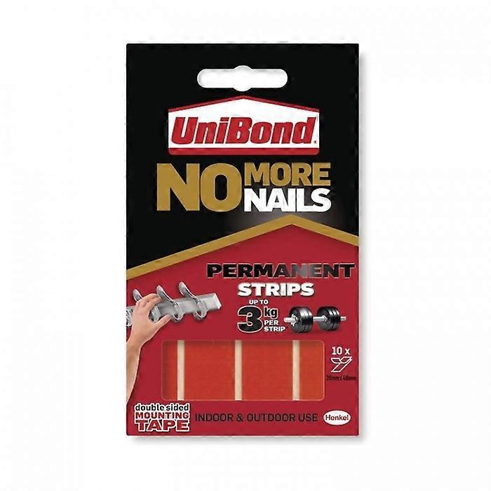 UniBond No More Nails Permanent Strips 10pk